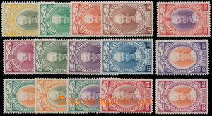 155821 - 1937-1940 Mi.28-42; SG.40-54, Sultán Ismail 1c-$5, kompletn