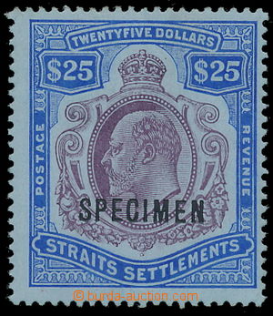 155865 - 1906-1912 SG.168s, Edvard VII. 25$ purpurová/modrá, SPECIM