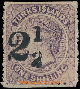 155873 - 1881 SG.29, Královna Viktorie 1Sh fialová s přetiskem 2&#