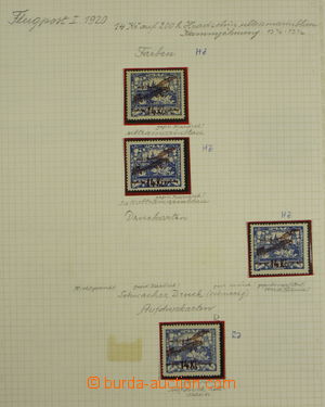 155887 - 1920 [COLLECTIONS]  Pof.L1-L3, I. provisional air mail stmp.