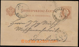155900 - 1879 Mi.P27, forerunner p.stat, correspondence card Franz Jo