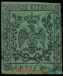 155913 - 1852 Mi4F, Sass.4A, Znak 25C, chybotisk - zelená namísto s