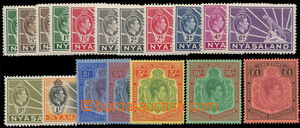 155937 - 1938-1944 SG.130-140, kompletní série 18 hodnot, Jiří VI