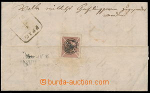 156003 - 1864 skládaný hotově vyplacený dopis vzadu s přelepkou 