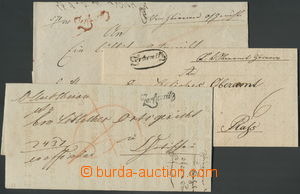 156054 - 1825-1843 3 dopisy z Cerhovic, razítko ZERHOWITZ, oválné,