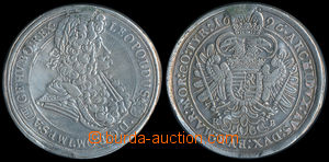 156104 - 1696 AUSTRIA Leopold I. (1657-1705), 1 taler, 1696, KB, hint
