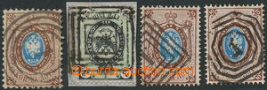 156186 - 1858-65 Mi.5, 13y, 15z (2x), Coat of arms without flashes, c
