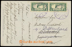 156267 - 1918 pohlednice zaslaná do Dětřichova jako předběžná,