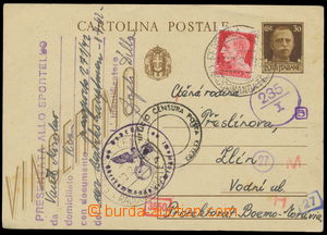 156269 - 1942 correspondence card to Protectorate, used Italian and G