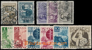156325 - 1929-36 comp. of 3 complete issues, contains Mi.363Ax-364Ax,