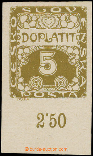 156334 - 1919 ZT Pof.DL1, Ornament 5h, zkusmý tisk v originální ba