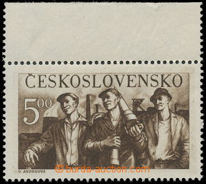 156434 - 1950 PLATE PROOF Pof.545, 5. anniv of liberation, value 5Kč