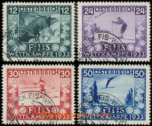 156483 - 1933 Mi.551-554, FIS, complete set with special postmark INS