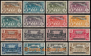 156508 - 1936 Mi.11-26, complete overprint issue on stamp of French C