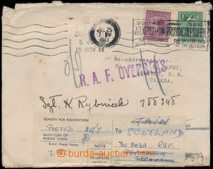156704 - 1944 RAF  letter sent to member 311. wing RAF, sent from tra