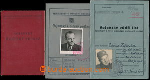 156711 - 1936-1947 MILITARY ŘIDIČSKÝ PRŮKAZ  comp. 3 pcs of, vari