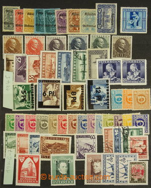 156742 - 1920-2000 [SBÍRKY]  DUBLETY sbírka známek Rakouska, obsah