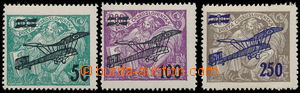 156818 -  Pof.L4-6, II. provisional air mail stmp., complete set of; 