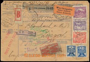 156885 - 1920 CPP11, celá mezinárodní poštovní průvodka, dofr. 