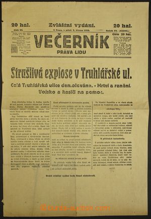 156904 - 1926 Zvláštní vydání Večerník Práva lidu, exploze p