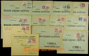 156923 - 1939 comp. 10 pcs of commercial letters with mixed franktaur