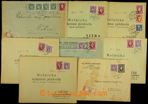 156952 - 1939 comp. 8 pcs of commercial letters with mixed frankings 