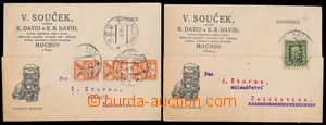 157055 - 1926 Maxa K19, 2ks firemních lístků vyfr. zn. 1x TGM 50h 