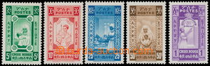 157150 - 1936 Mi.I. - V., Red Cross 5c - 1Th, complete set, officiall