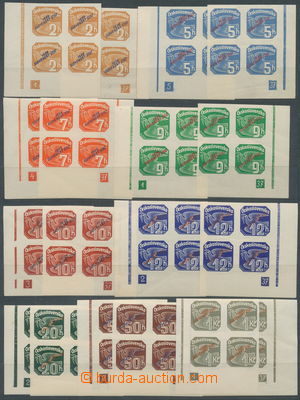 157222 - 1939 Alb.NV1-NV9, Newspaper stamps, complete set bottom corn