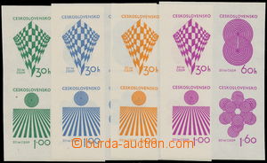 157229 - 1965 sestava 4ks návrhů známek 20 let ČSSR, soutisky 4 z