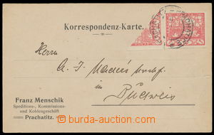 157264 - 1919 firemní lístek zaslaný ve II. TO s nouzovým použit