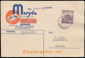 157271 - 1940 prošlý firemní lístek s přítiskem Maryša Hodoní
