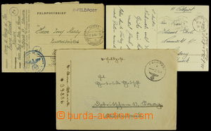 157273 - 1943-44 SS Feldpost, comp. of 3 entires from members of SS u