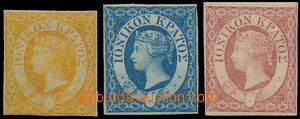 157299 - 1859 JÓNSKÉ OSTROVY  Mi.1-3, Královna Viktorie ½P - 