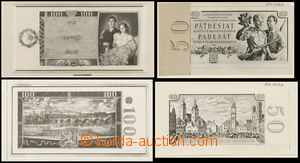 157305 - 1958 [SBÍRKY]  MINISTERSKÉ FOTONÁVRHY nových bankovek ho