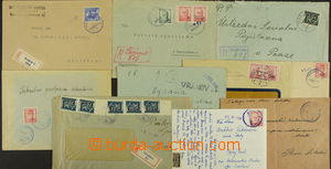 157348 - 1945-46 comp. 10 pcs of entires with provisory postmarks fro