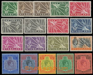 157361 - 1938 SG.130-143, Jiří VI., kompletní série, mimo SG.131b