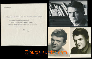 157379 - 1970- KUNDERA Milan (1929-), česko-francouzský spisovatel,