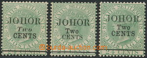 157416 - 1891 SG.17, 19, Královna Viktorie 24C Straits-Settlements z