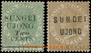 157417 - 1885-1891 SUNGEI UJONG  SG.36, 49, 2x Královna Viktorie 4C 