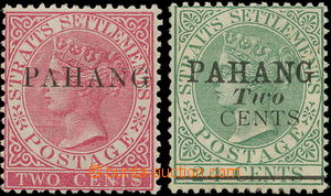 157418 - 1889-1891 SG.1, 7, Královna Viktorie 2C a 24C Straits-Settl