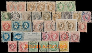 157484 - 1867 LEVANT Mi.1-6, comp. of stamps of the 6th issue, i.a. c