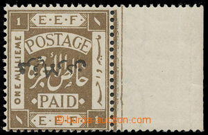 157518 - 1920 SG.1a, Palestina 1M sepiová  s přetiskem Východní J