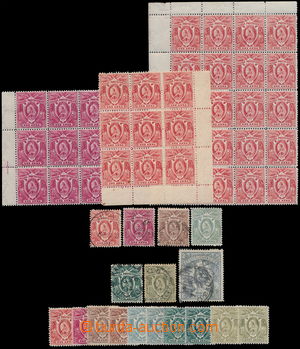 157540 - 1898 SG.84-90, Královna Viktorie, 3 bloky 1A (9-blok, 15-bl