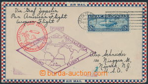 157691 - 1930 USA  Let-dopis přepravený vzducholodí LZ 127, vyfr. 