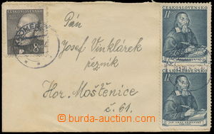 157697 - 1953 dopis vyfr. zn. Pof.507 a 643 (2x), DR KROMĚŘÍŽ 13.