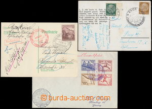 157762 - 1936-1939 sestava 3ks celistvostí, 1x dopis do Hamburgu př