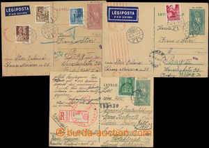157765 - 1943-44 sestava 3ks maďarských dopisnic adresovaných do P