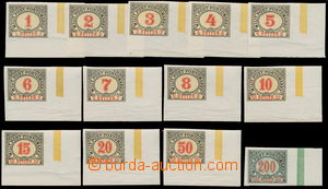 157881 - 1904 Mi.P1-13, Postage due stamps, complete set of imperfora