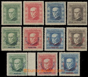 157891 - 1923-1926 Pof.176-179, 180-182, 183-186, Jubilejní, Kongres